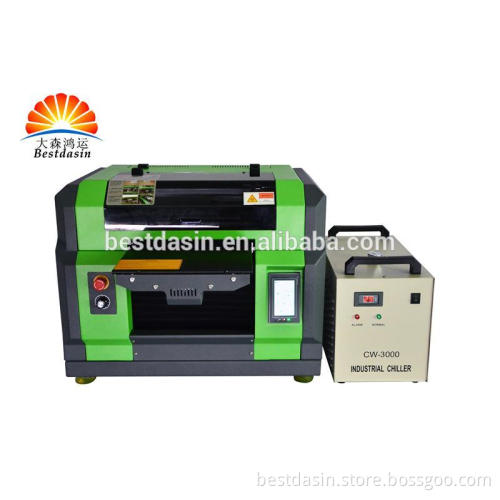 Hot selling A3 size flatbed uv printing service for plastic bag/glass/card uv printing machine